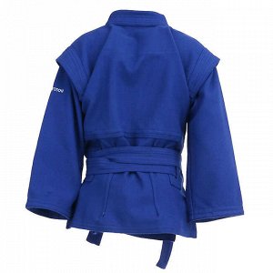 Куртка для самбо (самбовка) 100 синяя для детей sambo