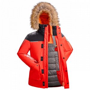 DECATHLON ПАРКА ТЕПЛАЯ ВОДОНЕПРОНИЦАЕМАЯ ДЛЯ ПОХОДОВ ДЛЯ ДЕТЕЙ 7–15 ЛЕТ SH500 U-WARM QUECHUA