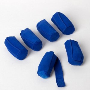 Бигуди ночные «Локон», d = 4 см, 7,5 см, 6 шт, в косметичке, цвет синий