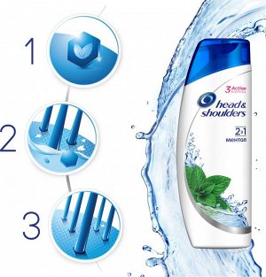 HEAD &amp; SHOULDERS Шампунь 2в1 Ментол 400мл