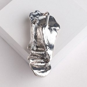 Брошь-подвеска "Облик", цвет серебро