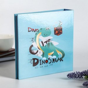 Фотоальбом на 200 фото "Динозаврик" 10X15 cм. бум.карм.цвет.с мемо