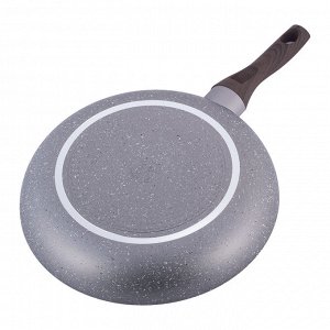 Сковорода 30см. с антипригарным покрытием Grey marble из алюминия