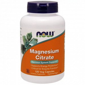 Магний NOW Magnesium Citrate 130мг - 120 капс