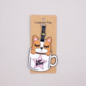 Бирка для багажа "Dog in a mug"