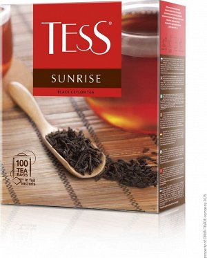 Чай Тесс Sunrise black tea 100пак