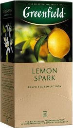 Чай Гринфилд  Lemon spark 25 пак