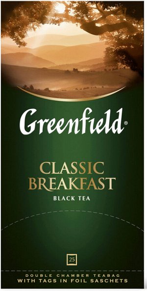 Чай Гринфилд Classic Breakfast пакет термосаше
