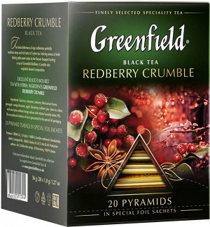 Greenfield Чай Гринфилд пирам. Radberry krambl 20пир.