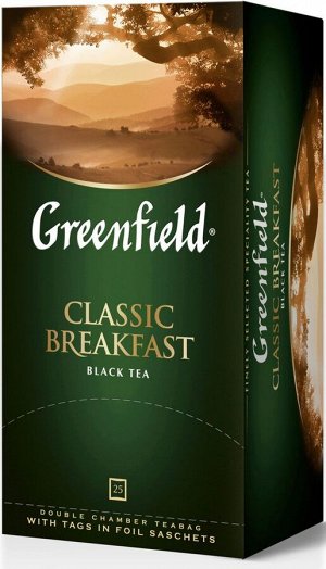 Чай Гринфилд Classic Breakfast пакет термосаше