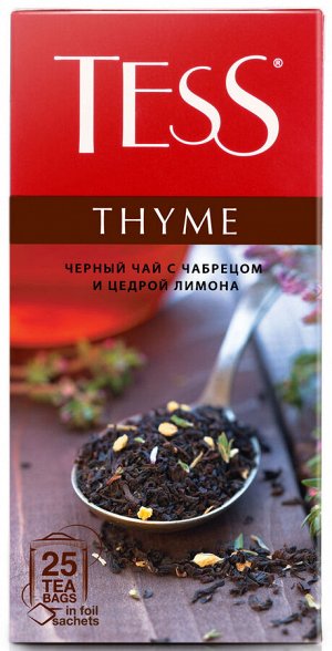 TESS Чай ТЕСС Тайм 1,5г*25  черн.с доб.