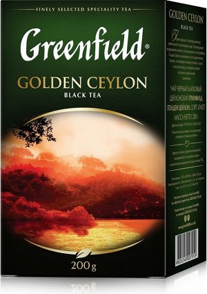 Чай Гринфилд Golden Ceylon black tea 200гр