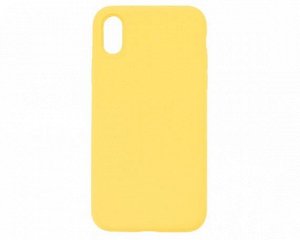 Чехол iPhone X/XS Liquid Silicone FULL (желтый)