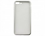 Чехол iPhone 7/8 Plus Матовый (серебряный край)