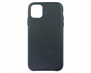 Чехол iPhone 11 Leather Case без лого, темно-синий