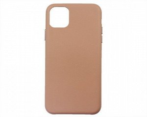 Чехол iPhone 11 Pro Max Leather Case без лого, розовый