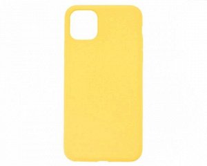 Чехол iPhone 11 Pro Max Liquid Silicone FULL (желтый)