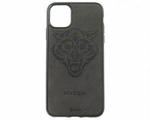 Чехол iPhone 11 Pro Max KSTATI Тиснение (рык волка)