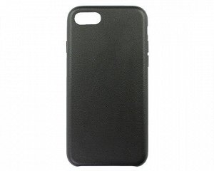 Чехол iPhone 7/8/SE 2020 Leather Case без лого, черный