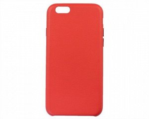 Чехол iPhone 6/6S Leather Case без лого, красный