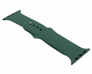 Ремешок Watch Series 42mm/44mm/45mm/49mm силиконовый pine green, SM #43