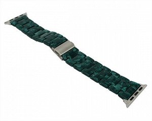 Ремешок Watch Series 38mm/40mm Resin band dumb green treasure #12