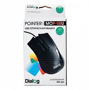 Мышь оптическая Dialog Pointer MOP-08U (black)
