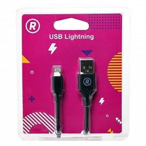 Кабель USB - Apple lightning RockBox RC-L01  100см 2,4A (black)