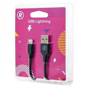 Кабель USB - Apple lightning RockBox RC-L01  100см 2,4A (black)