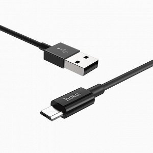 Кабель USB - micro USB Hoco X23 Skilled  100см 2,1A (black)