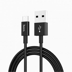 Кабель USB - micro USB Hoco X23 Skilled  100см 2,1A (black)