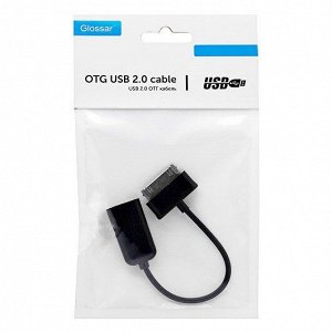 Кабель OTG - Samsung P1000 Glossar  10см 1A (black)