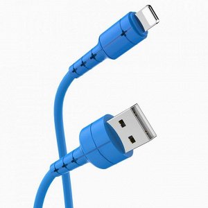 Кабель USB - Apple lightning Kurato RORI-L105  100см 1A  (blue)