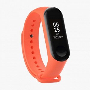 Ремешок WB13 для "Xiaomi Mi Band 3/Mi Band 4" силиконовый (orange)