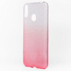 Чехол-накладка SC097 Gradient для "Huawei Honor 8C" (black/silver)