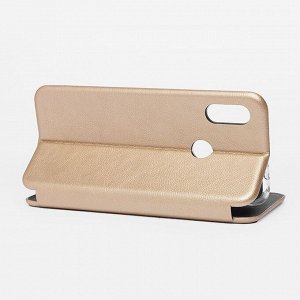 Чехол-книжка BC002 для "Xiaomi Redmi Note 7" (gold) откр.вбок