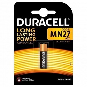Батарейка 27A Duracell 1-BL, цена за 1 штуку