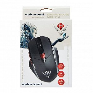Мышь оптическая Nakatomi Gaming mouse MOG-11U (black) игровая (black)
