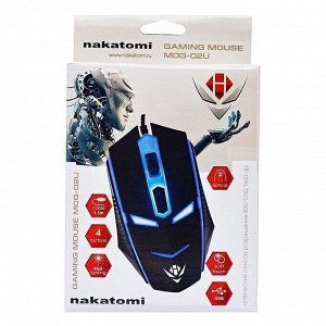 Мышь оптическая Nakatomi Gaming mouse MOG-02U (black) игровая