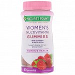 Nature&#039;s Bounty, Женские жевательные мультивитамины со вкусом малины, 80 жевательных конфет