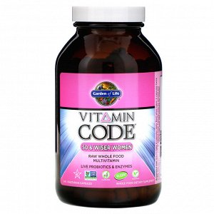 Garden of Life, Vitamin Code, для женщин в возрасте от 50 лет, 240 вегетарианских капсул