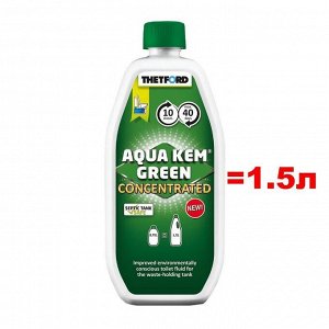 Туалетная жидкость-концентрат Aqua Kem green concentrated 0,75 л