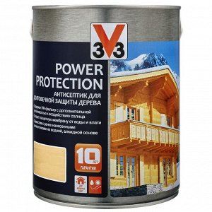 Алкидный антисептик для дерева POWER PROTECTION полуглянец Сосна  2,5л.