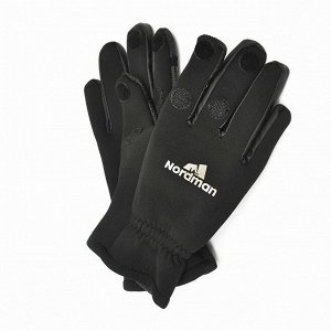 Перчатки неопреновые Nordman для рыбалки и активного отдыха черные