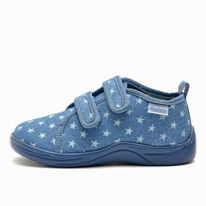 Тапочки детские Nordman Stars светло-синие с рисунком