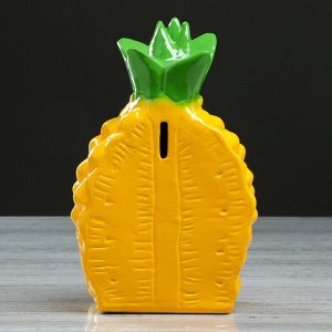 Копилка "Долька ананаса", глянец, жёлтый цвет, 19 см