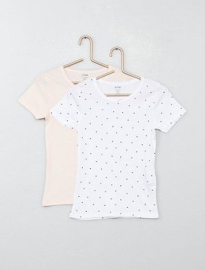 Комплект из 2 хлопковых футболок