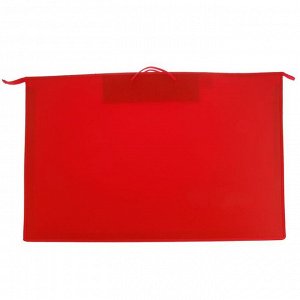Папка А1, с ручками, пластиковая, молния сверху, 900 х 655 х 50 мм, «Оникс», ПР 4 -8, внутренний карман, цвет красный