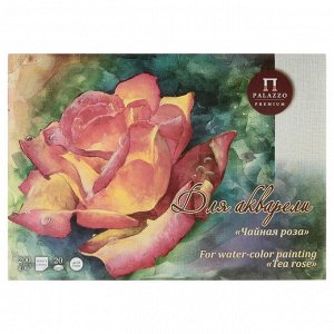 Планшет для акварели А3, 20 листов «Палаццо. Чайная роза», блок 200 г/м?, холст