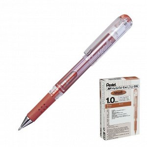 Ручка гелевая Hybrid Gel Grip DX узел 1.0мм, чернила бронзовые, метал наконечник K230-ME